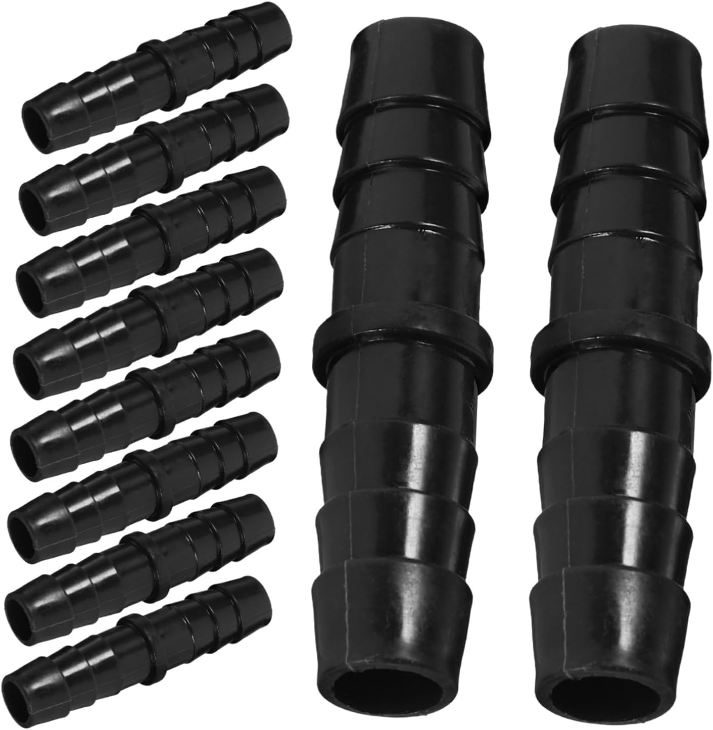 10Pcs Hose Barb Adapter Connectors 12Mm Barb Fittings for Garden Hose Quick Connect Hose Repair Connectors for Drip Irrigation and HVAC image number 2