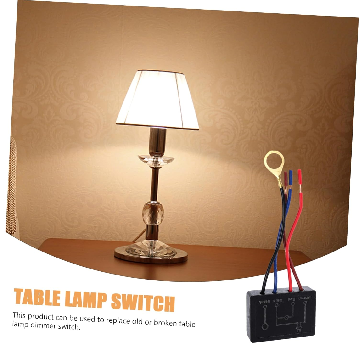 Jojofuny Touch Lamp Dimmer Module 4-Level Touch Control for Table Light Accessories Compatible with Dimmable Led Bulbs Easy Installation image number 5