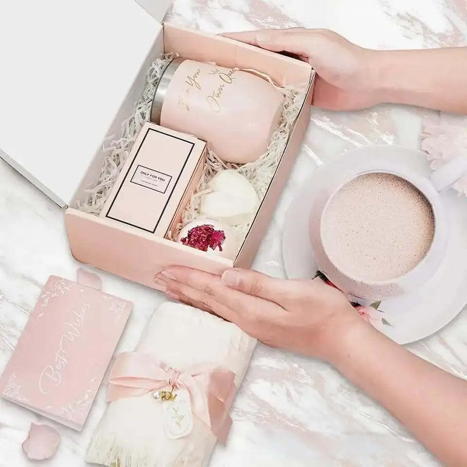 Birthday Gifts for Women, Birthday Presents for Her, Unique Hampers Pamper Self Care Gifts Bath Sets for Friends, Mom, Sister, Coworker, Wife, Girlfriend, Gift Ideas for Mothers Day, Valentines Day image number 5