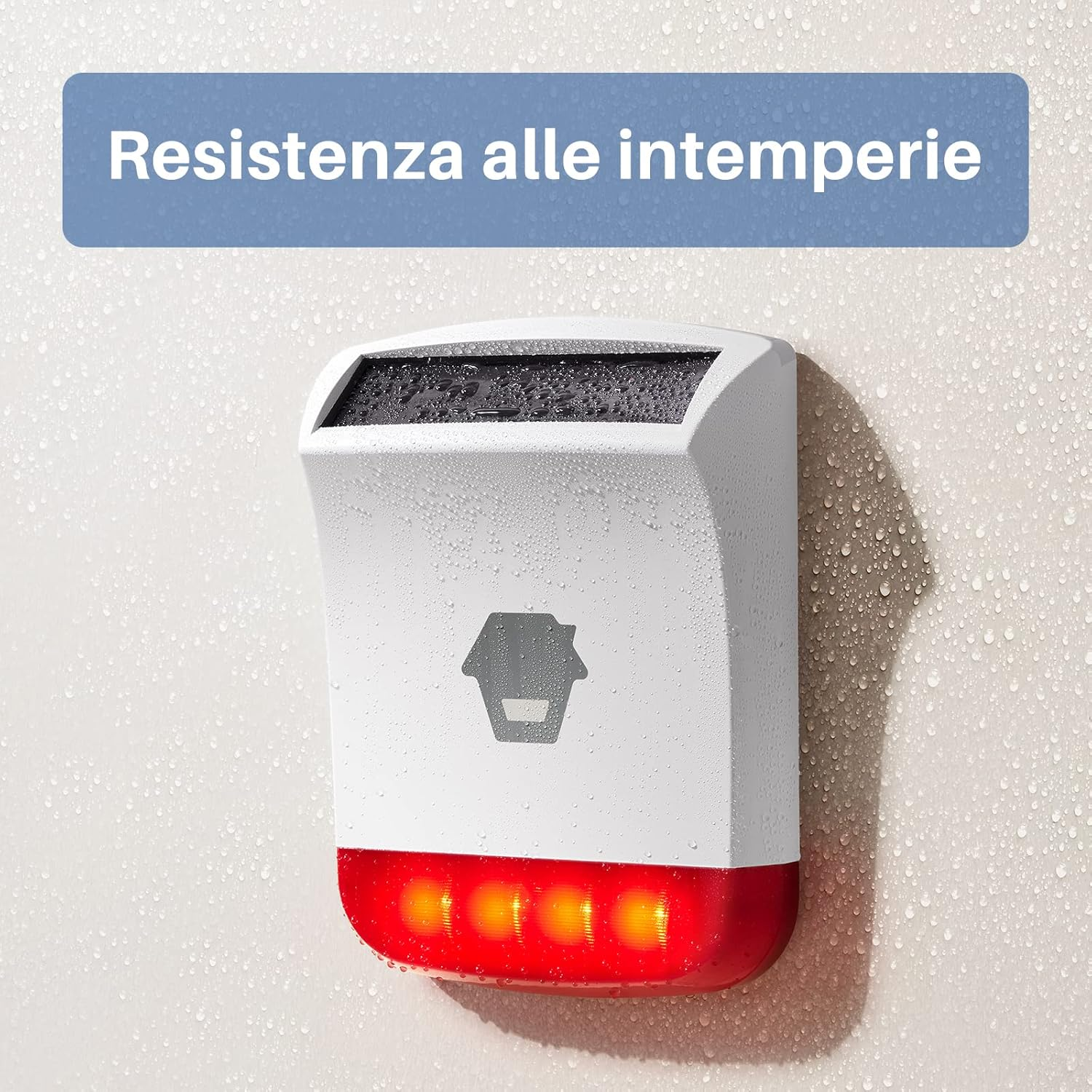 Chuango SPS-260 Solar Powered Outdoor Burglar Alarm Red Flashing Strobe Light 110Db Volume IP55 image number 1