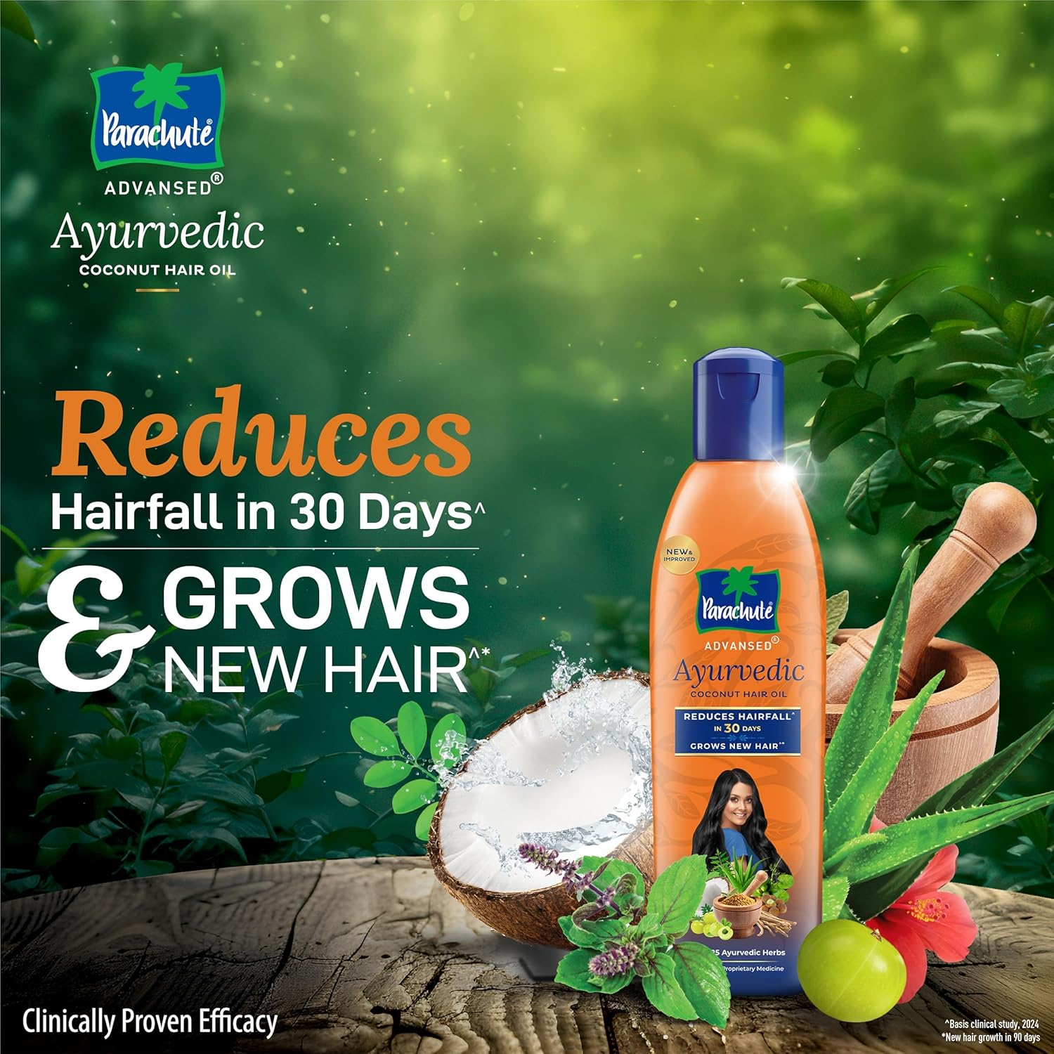 Parachute Advansed Ayurvedic Hair Oil,300Ml (Ship from India)