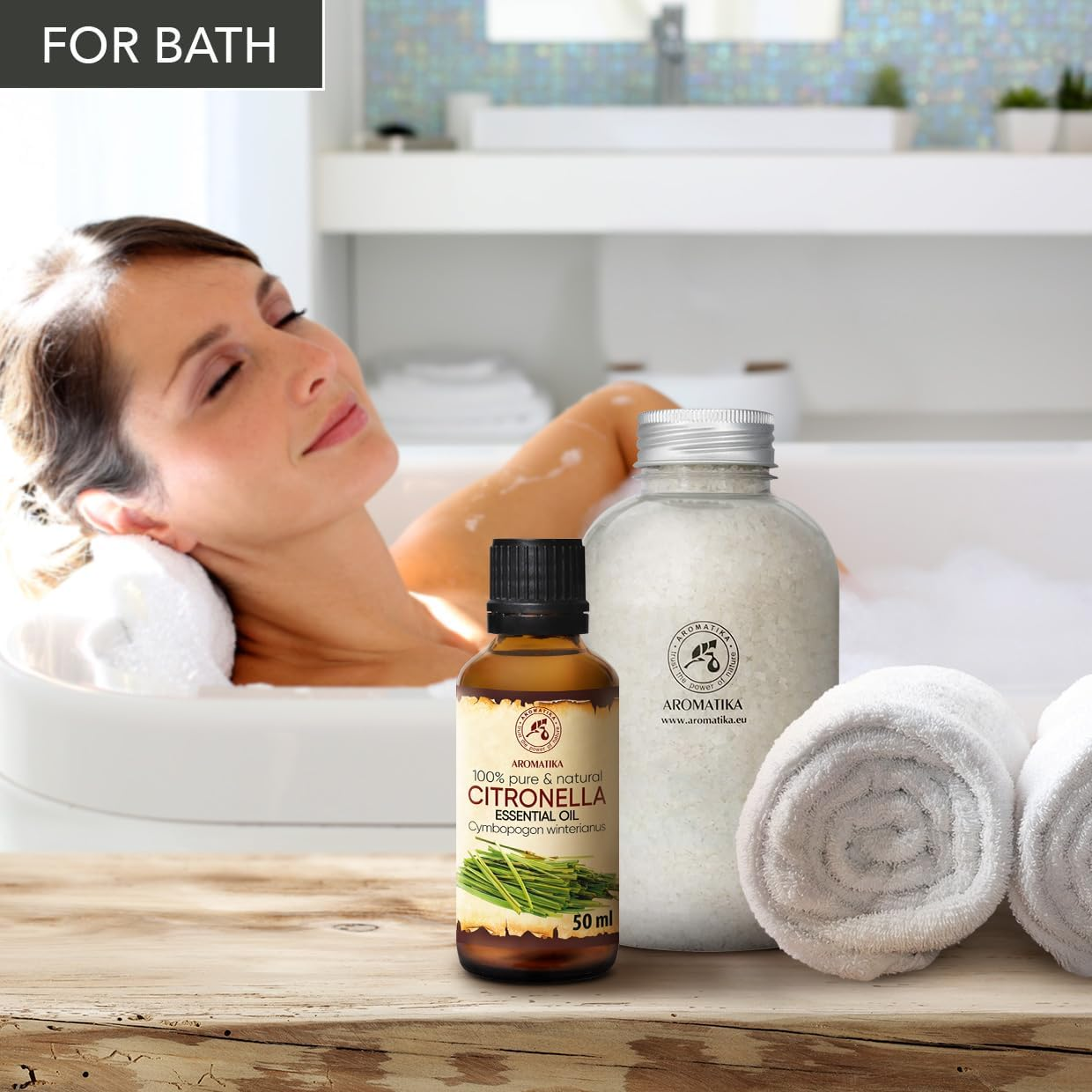 Citronella Oil 50Ml - Cymbopogon Winterianus - 100% Pure & Natural Citronella Essential Oil for Sauna - Aromalamp - Cosmetics - Aromatherapy - Diffusers - Aromabath image number 1
