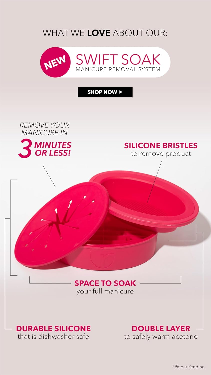 Revel Nail Swift Soak Manicure Removal Bowl image number 5