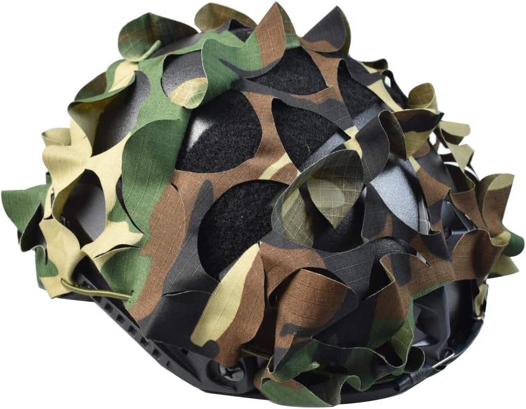 Breathable Mesh Camo Tactical Helmet Covertactical Gear Fast Helmet Cover in Size M/L