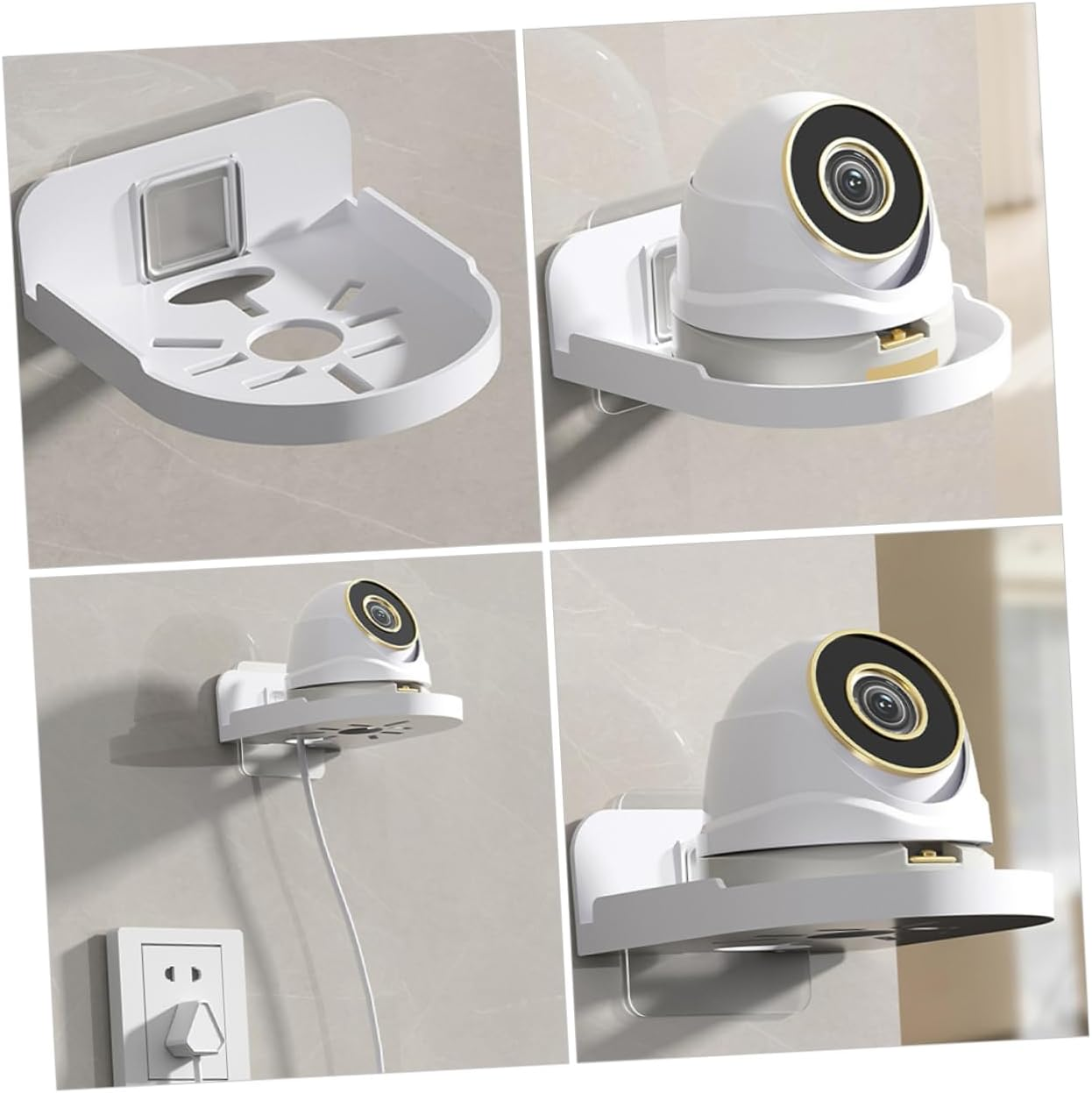 Anneome Floating Shelf for Camera Mini Wall Mount Small Floating Shelves Proof Bathroom Hanging image number 6