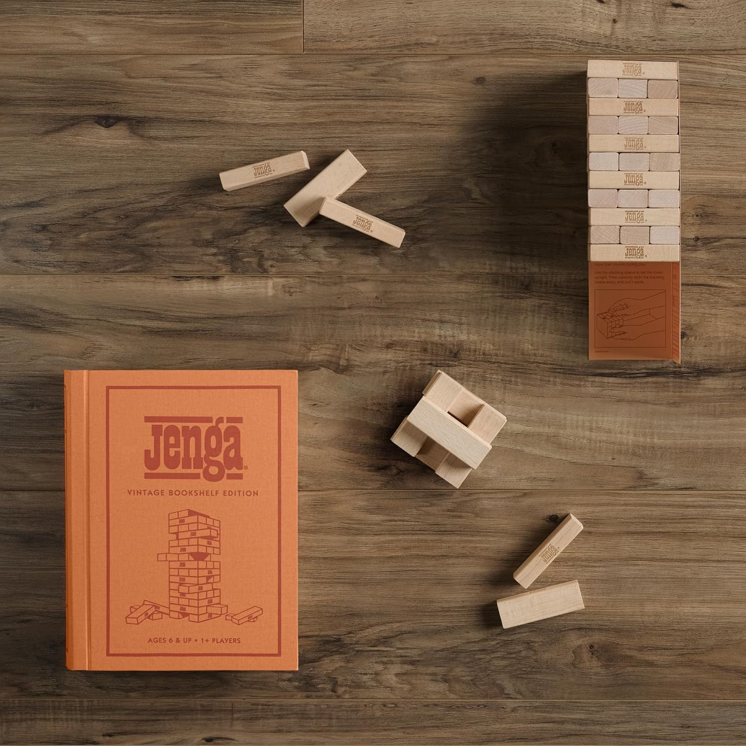 WS Game Company Jenga Vintage Bookshelf Edition image number 1