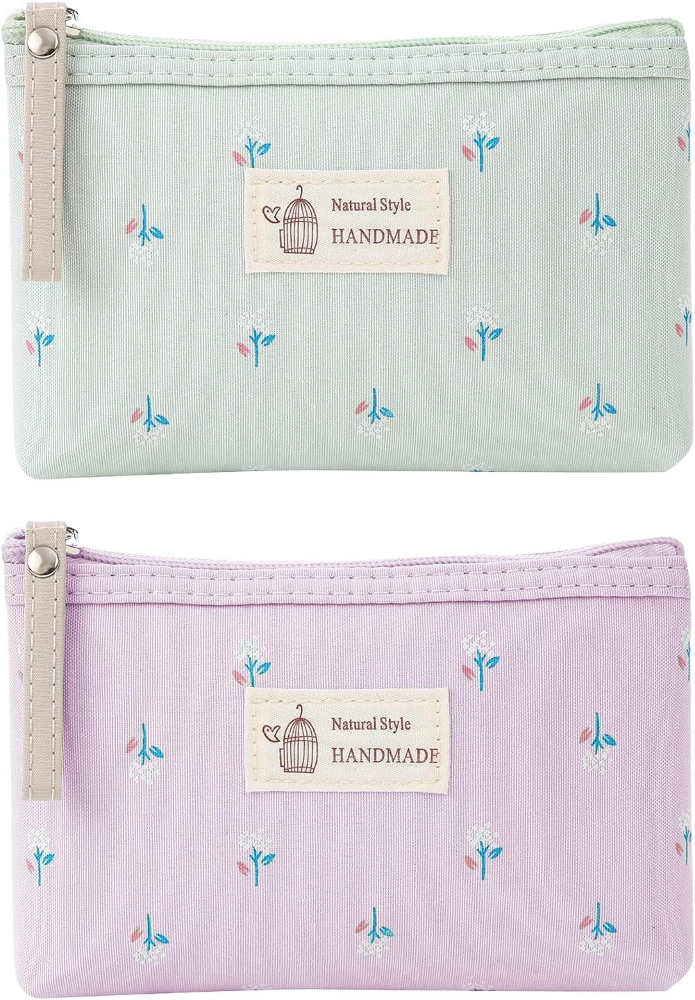 Ally-Magic E23-XXHZB4 Cosmetic Bag, Small Cosmetic Bag, Elegant with Floral Pattern, Toiletry Bag for Women, Zip, Coin Bag