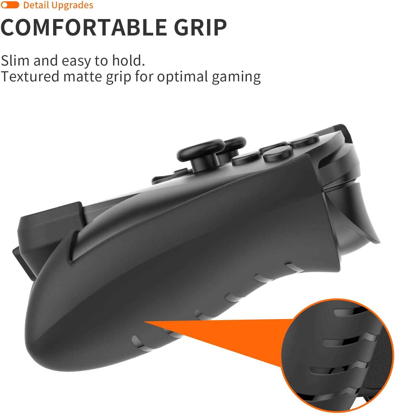 EJGAME Full Protective Case Cover Compatible with ASUS ROG Xbox Ally/Ally X,Protective Case with Detachable Front Shell,Frosted Anti-Slip Handheld Design-Black image number 4