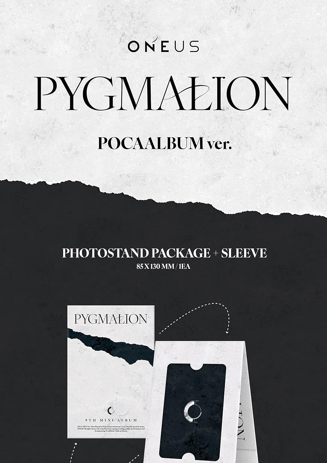 ONEUS PYGMALION 9Th Mini Album POCA Version Photostand+1P QR Card+2P Photocard+2Ea Sticker+Tracking Sealed
