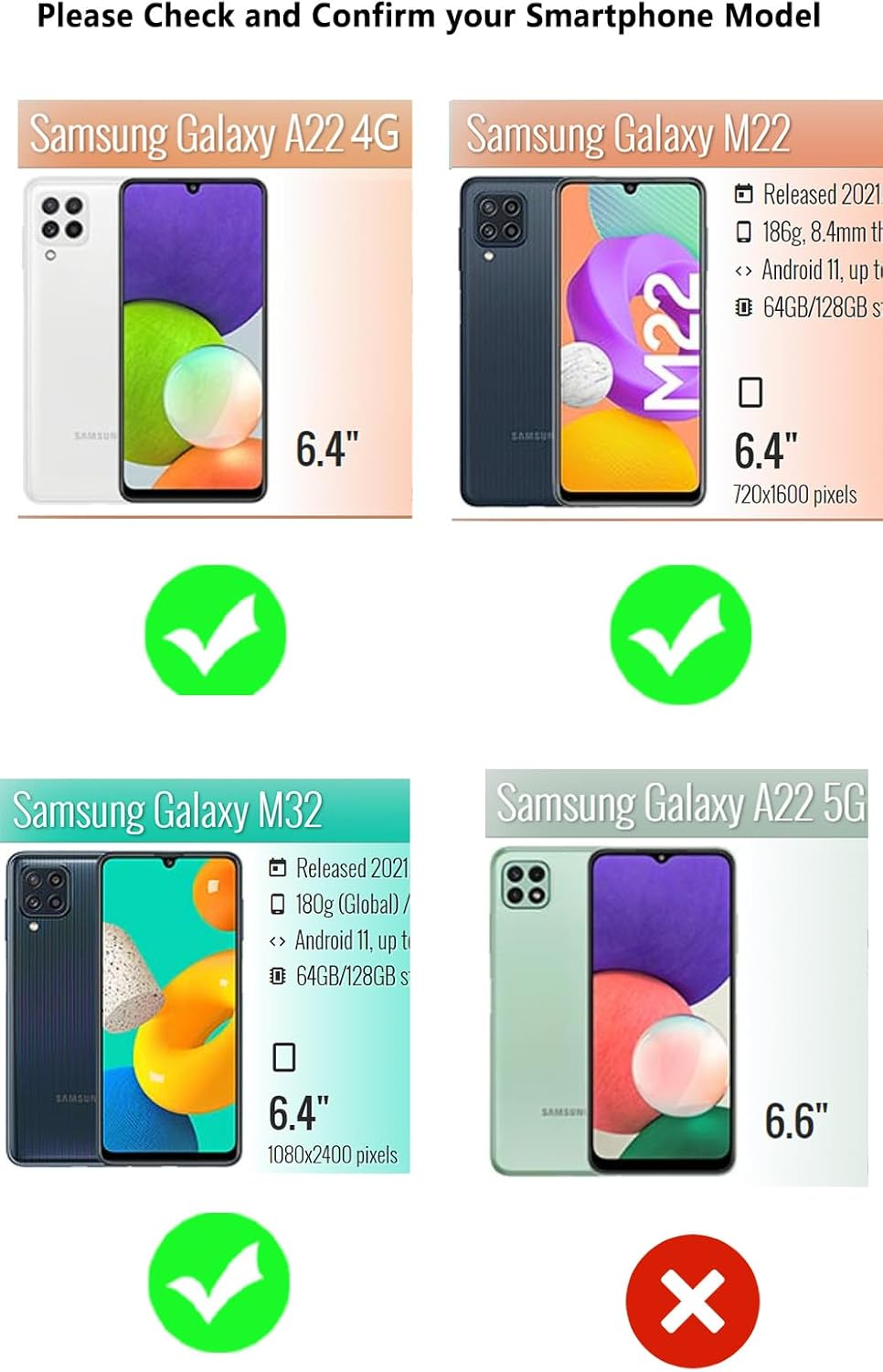 HAFFAN TPU Silicone Case Compatible with Samsung Galaxy A22 4G / M22 4G / M32 4G (6.4 Inches), Mobile Phone Case Protective Cover - Black image number 5