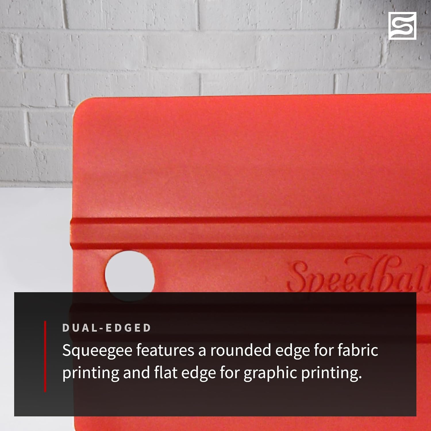 Speedball Squeegee 9&Prime; &times; 3&Prime; &times; 0.25&Prime;, Ergonomic Finger Grip for Fabric & Graphic Printing image number 4