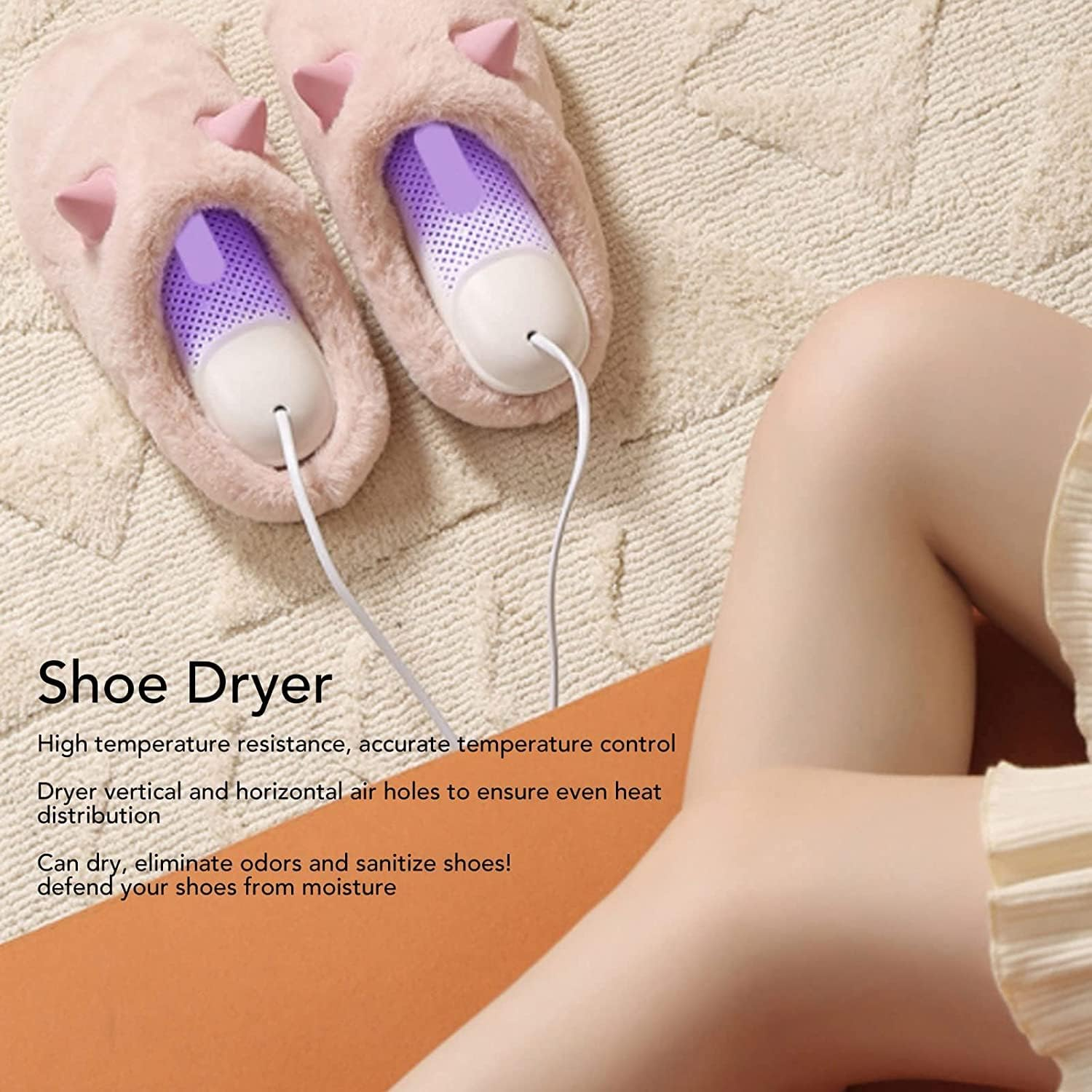 IODOO Shoe Dryer, Portable Footwear Dryers with Disinfect, Winter Household Essential for Family, Folding Foot Warmer Quick Drying for Shoes, Gloves, Socks, Ski Boots image number 3