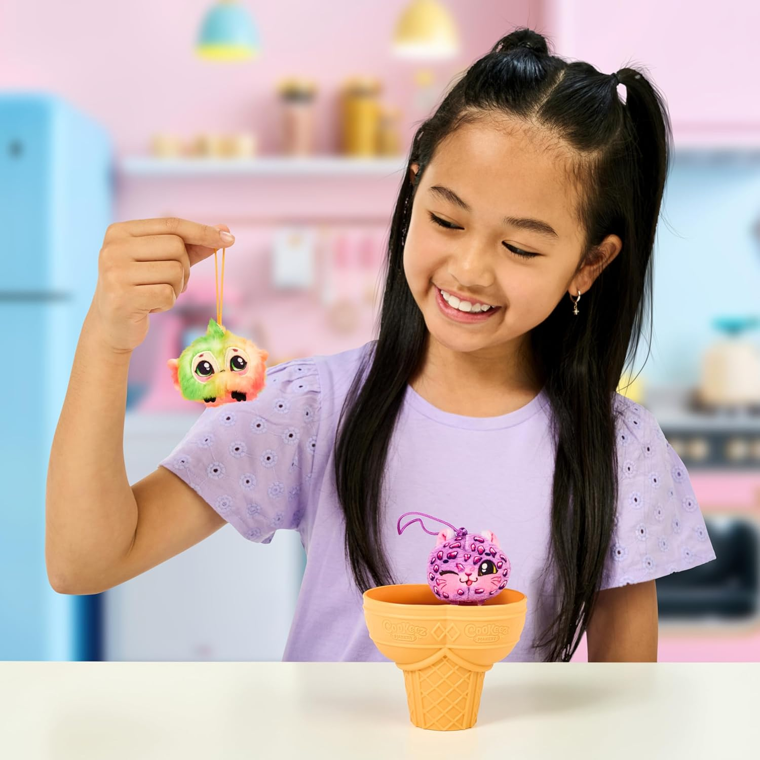 Cookeez Makery Yum Yumz Twin Pack, Full of Fun and Full of Yum! Add Ingredients & Discover 2 Super-Cute Scented Surprise Plush Pets inside an Ice Cream Cone You Can Customize, over 30 to Collect image number 6