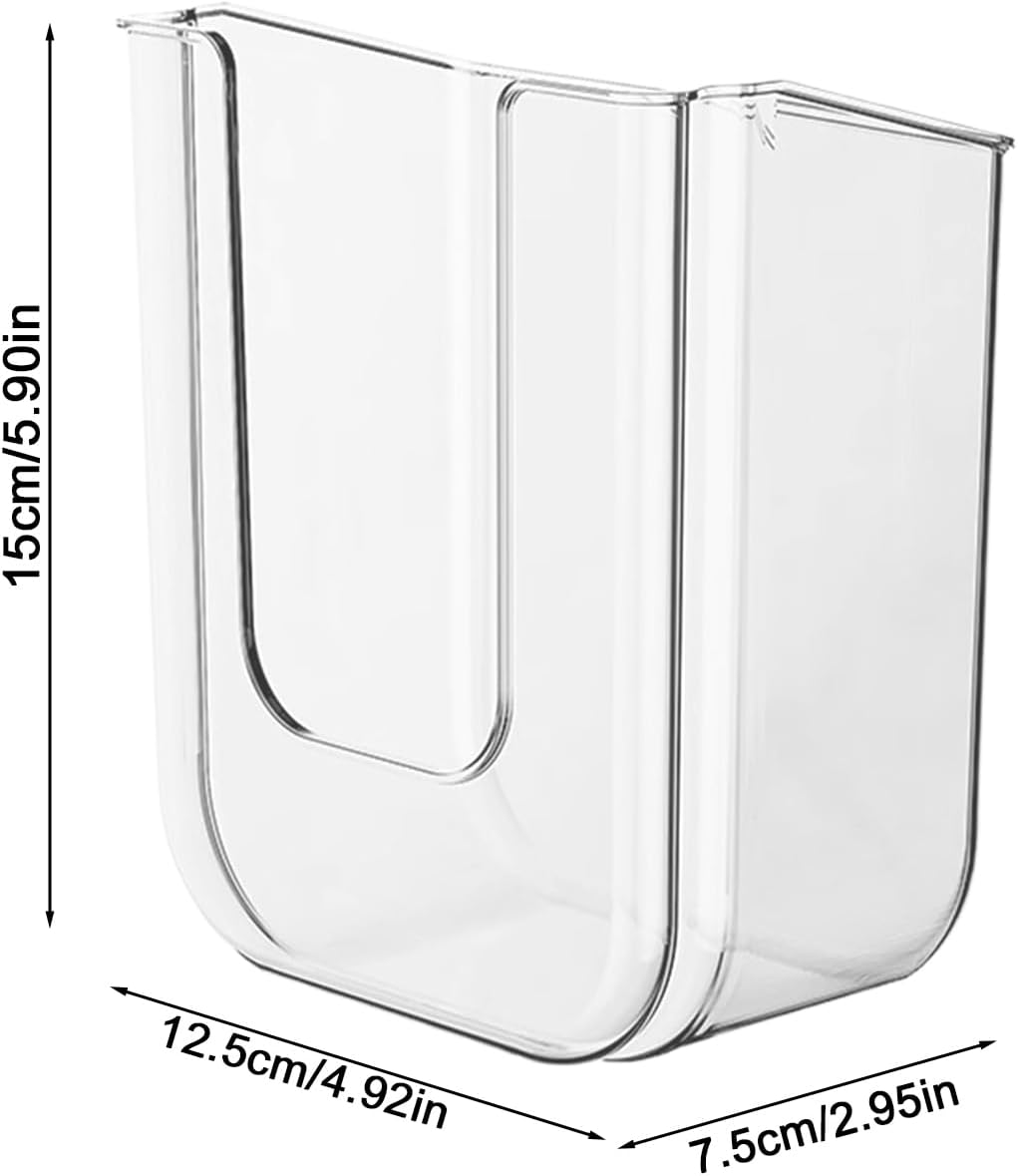 Wipe Holder for Bathroom, Wall-Mounted Tissue Dispenser, Refillable Container for Wipes, Ideal Bathroom, Kitchen, Bedroom, Family Home Organization and Convenience - White image number 5