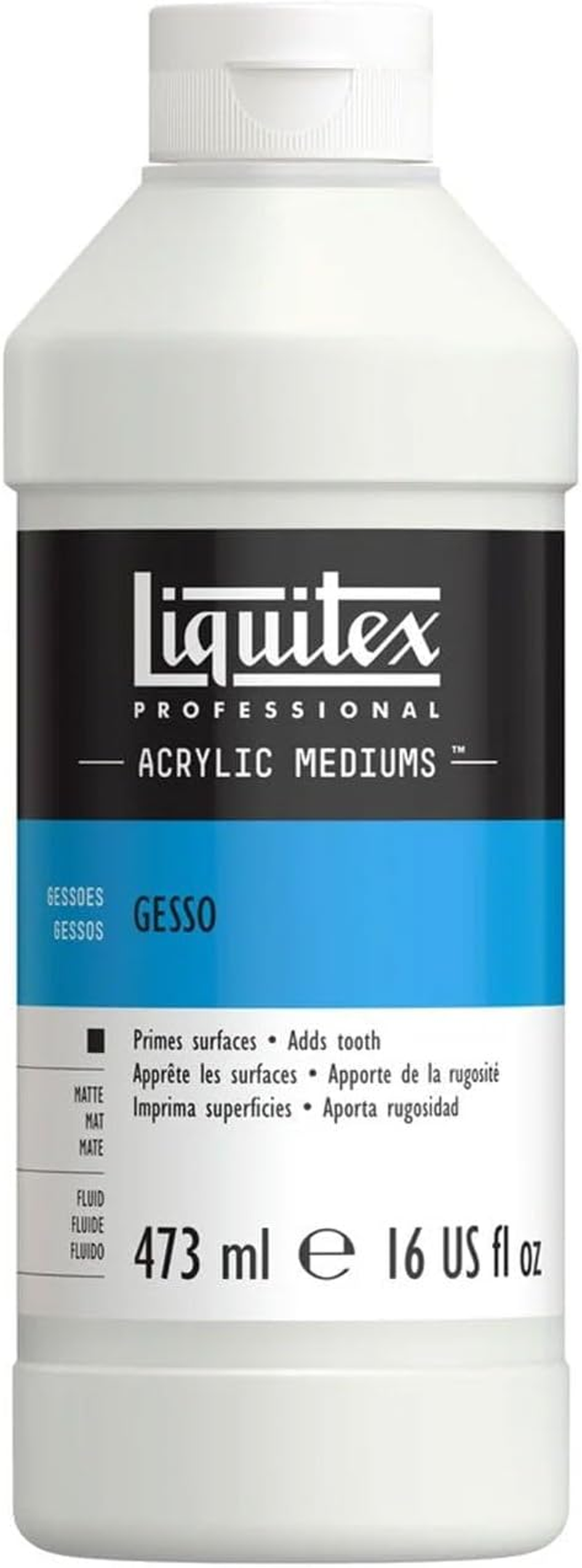 LIQUITEX Professional Clear Gesso Surface Prep Medium, 32-Oz (Pack of 1), 7632