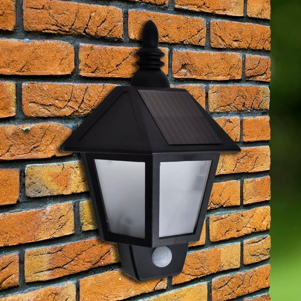 Solar Wall Lamp with Motion Sensor Outdoor Lighting Waterproof Garden Security image number 2