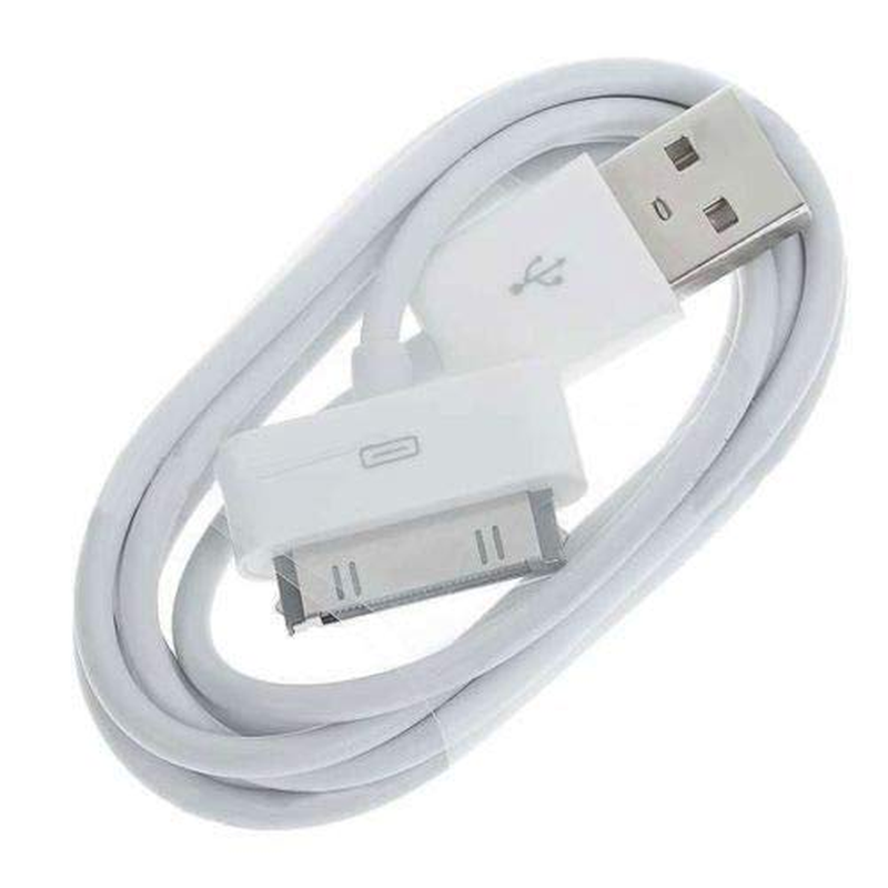 Alykes USB Sync Charging Cable 30-Pin to USB Cord and Charge Dock Cable Compatible with Iphone 4/4S,3/3Gs,Ipod Nano/Tuch （White, 3 Feet image number 2