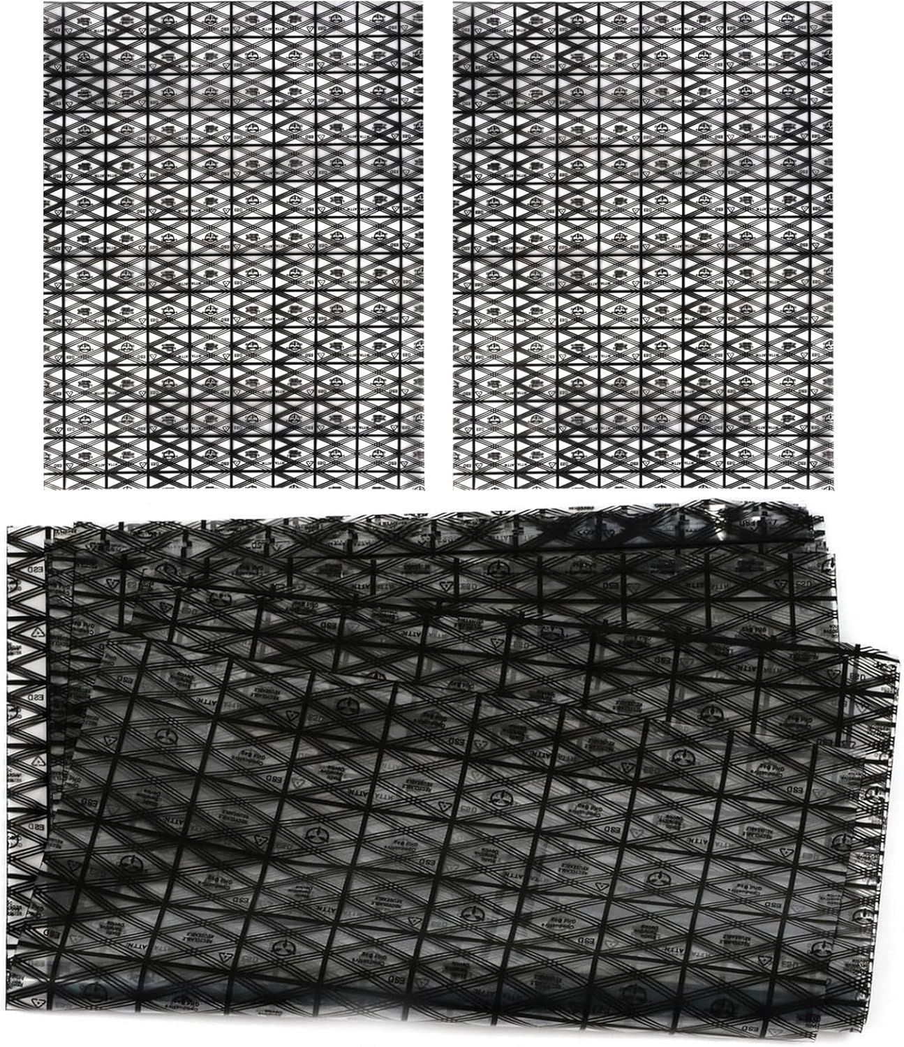 20PCS Large Anti-Static Bags,30Cm X 40Cm Double Layer Bag with Warning Labels for Open Top Storage for SSD, Motherboard, and PC Components image number 2