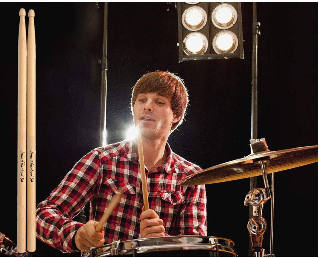 Drum Sticks 5A Wood Tip Drumstick (1 Pair Maple) image number 3