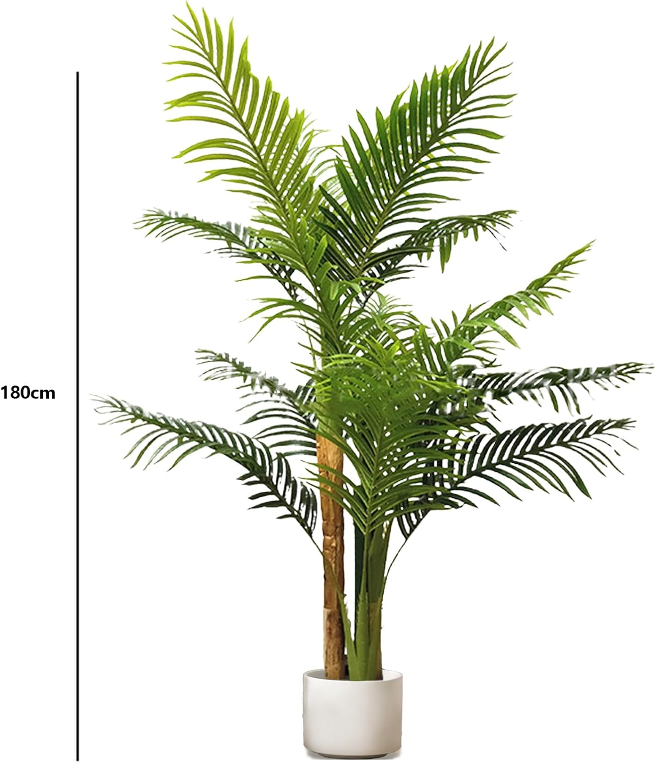 LUVAGD Artificial Palm Tree Sunflower Tree Greenery, Anti-Tilt Design, Ideal for Home and Office Indoor and Outdoor Decoration Choice (6.2Ft) image number 2