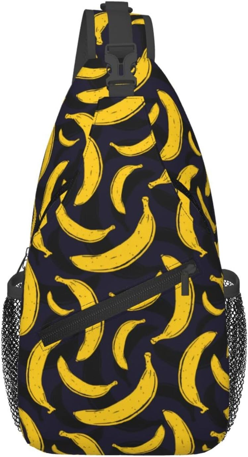 Krirteh Fashion Sling Bag Women Men Backpack Crossbody Shoulder Bag Sling Backpack Chest Bag for Travel Hiking