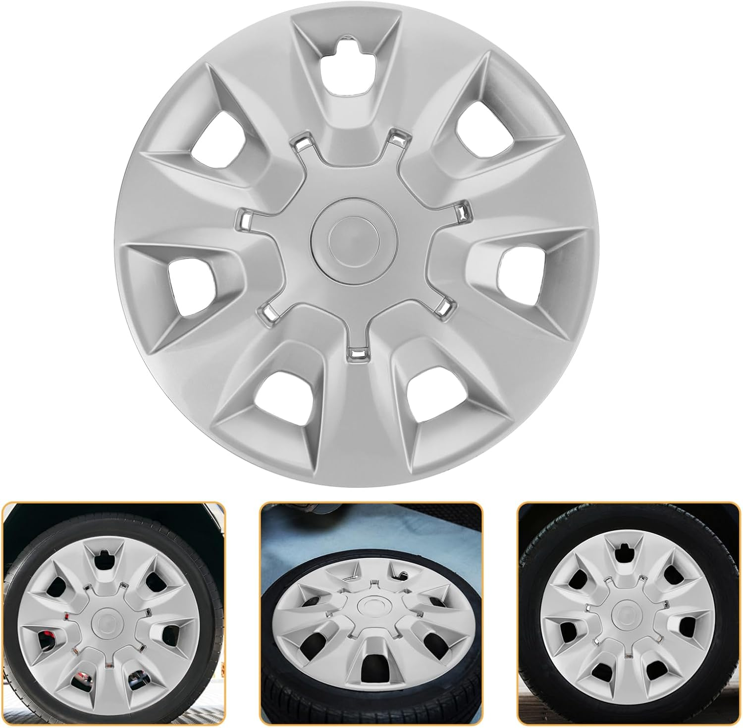 Iplusmile Automotive Wheel Car Hubcap Rim Protector for Car Wheels Decorative Hub Cover for Iron Rim image number 5