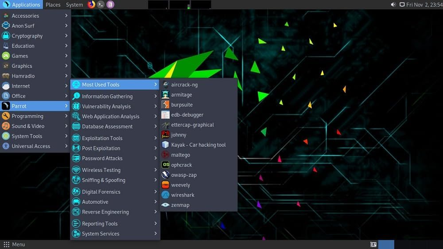 Latest Parrot Linux "Home Edition" Operating System for PC on DVD image number 2