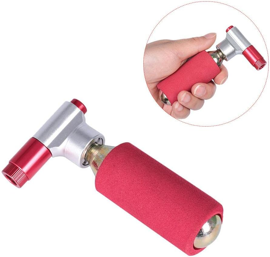 Sagasave CO2 Bike Pump, Inflator Kit with Head & Safety Sleeve, Presta & Schrader Valve Compatible (No CO2 Cartridges) image number 4