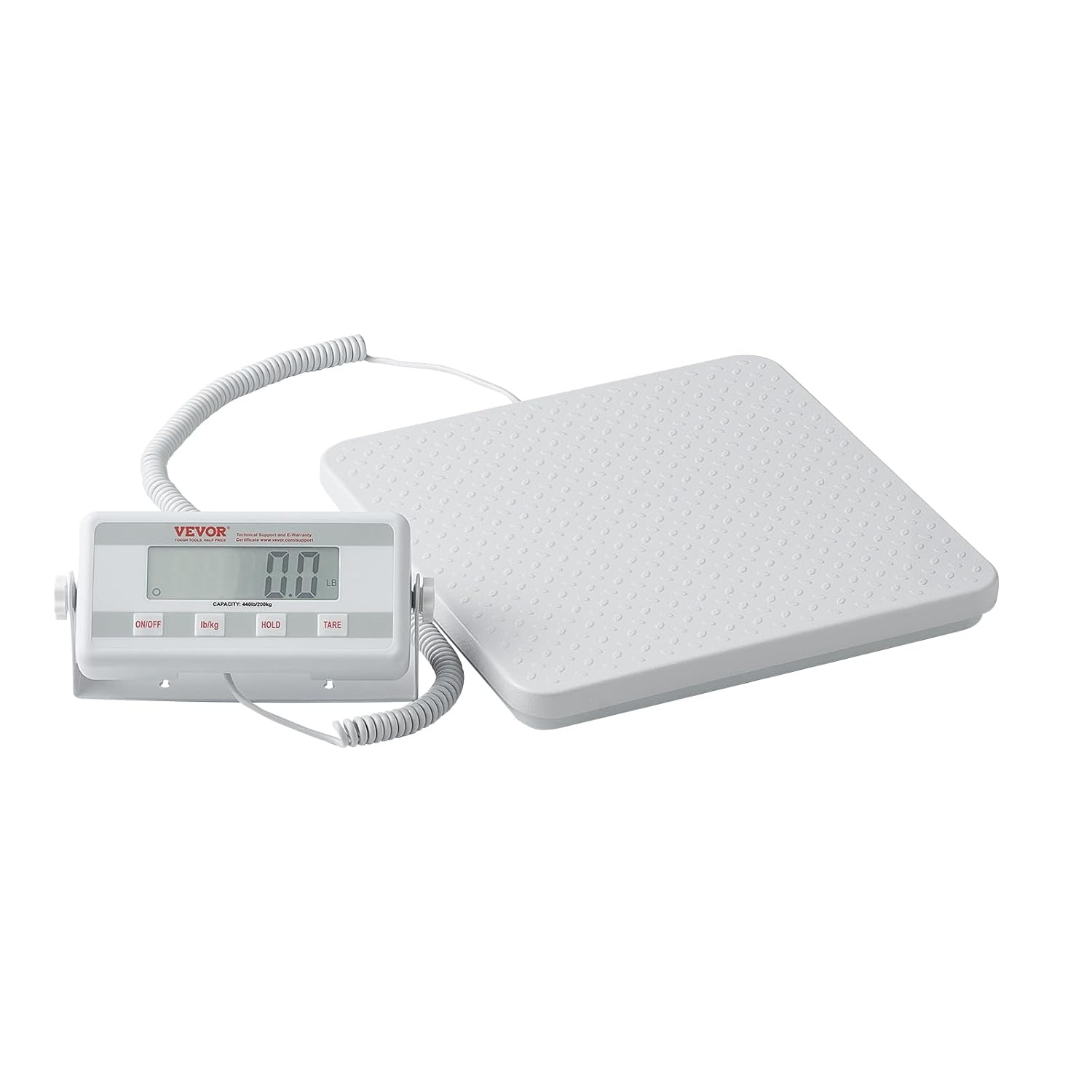 VEVOR Portable Medical Scale, Professional Physician Scale for Weighing - with Anti-Slip Platform, 2 Units, Hold & Tare Function, Digital Physician Weight Scale for Gym Home Hospital, 440LBS Capacity image number 2