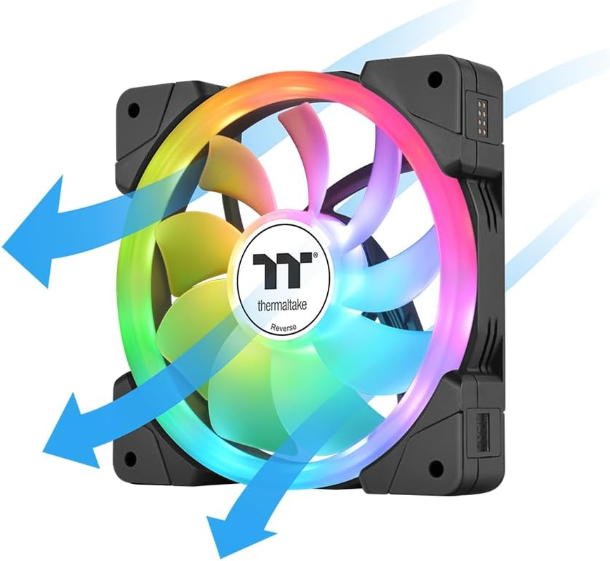 Thermaltake SWAFAN EX12 ARGB Magnetic Quick Connect PWM Cooling Fan (Up to 2000RPM) White Edition - 3 Fan Pack