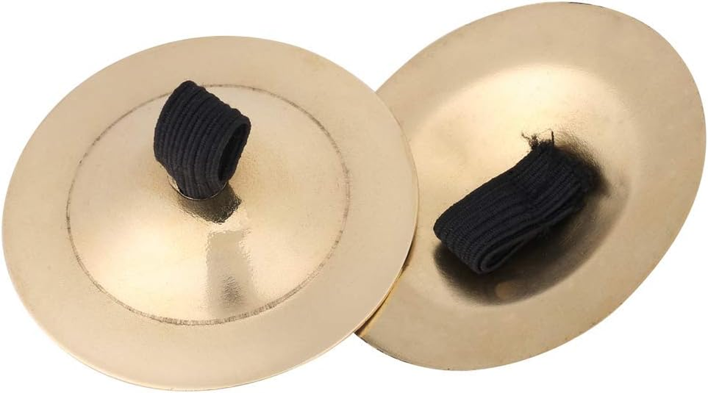 2Pcs Finger Cymbals, Belly Dancing Finger Cymbals Brass Finger Dance Zills Musical Instrument for Dancer Party, Single Hand Operation Only image number 6
