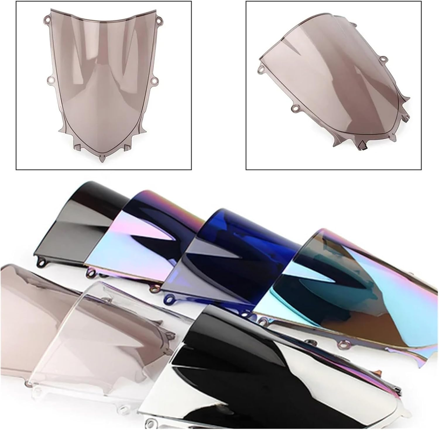 Motorcycle Accessories Windscreen Windshield Screen Deflector Protector Compatible with Yamaha YZF 600 R6 R7 2017-2019 2020 2021 2022 2023(Clear) image number 3