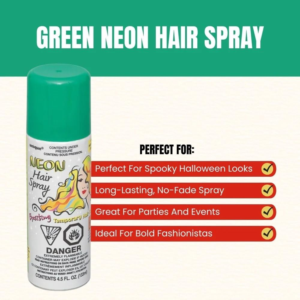 Hair Spray - Neon Green image number 1