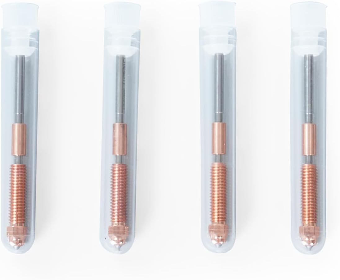 K1C Nozzles 0.4Mm, 0.6Mm, 0.8Mm 4PCS, Unicorn Quick-Swap 3D Printer Nozzle Kit, Ender 3 V3 Nozzles Copper Alloy and Hardened Steel Nozzle for K1C, Ender 3 V3, Ender 3 V3 plus 3D Printers