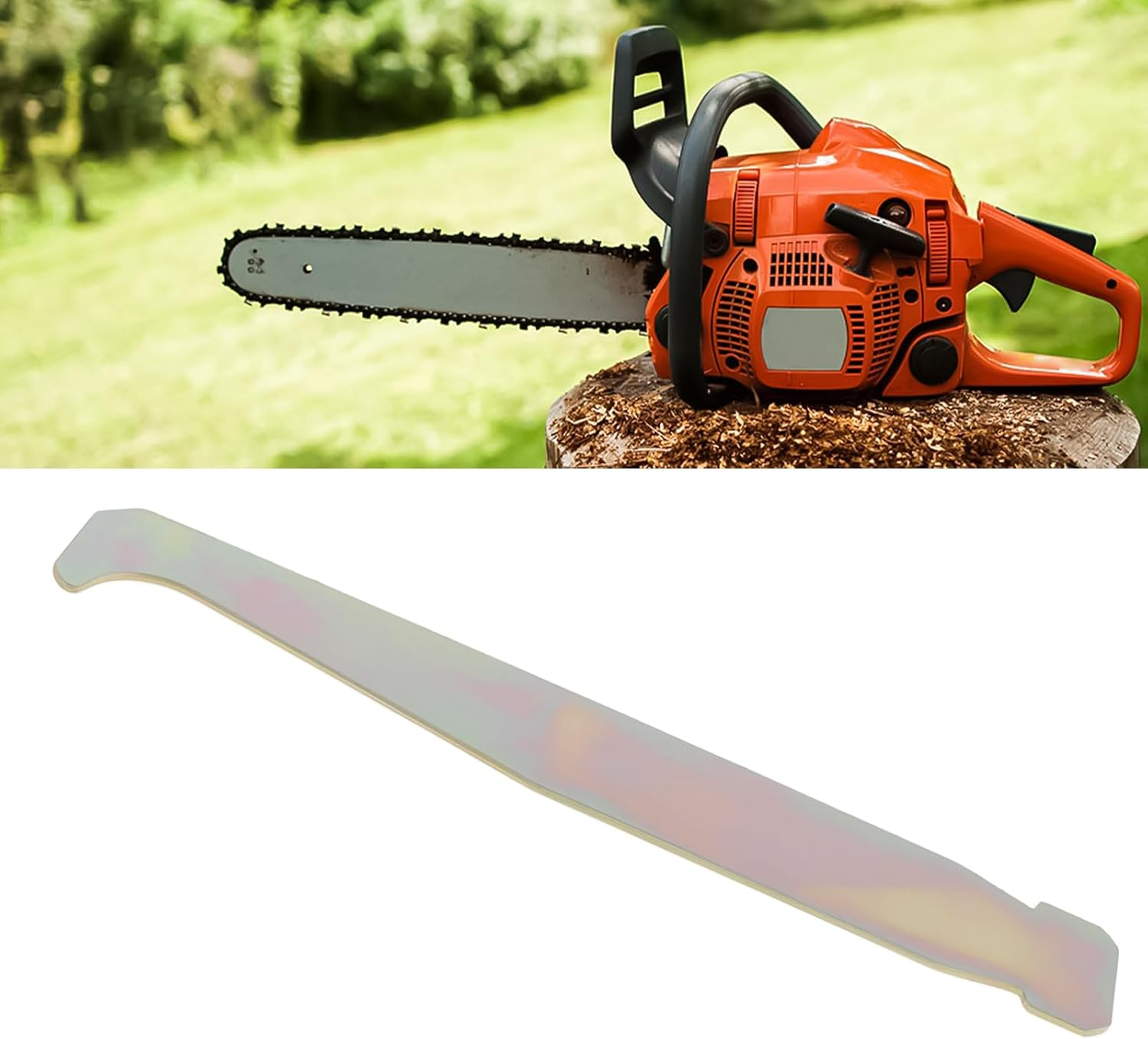 4Pcs Bar Groove Cleaner Chain Saw Cleaning Tool for Lawn Mower Chainsaw Snow Blower 10X1.5Cm image number 4