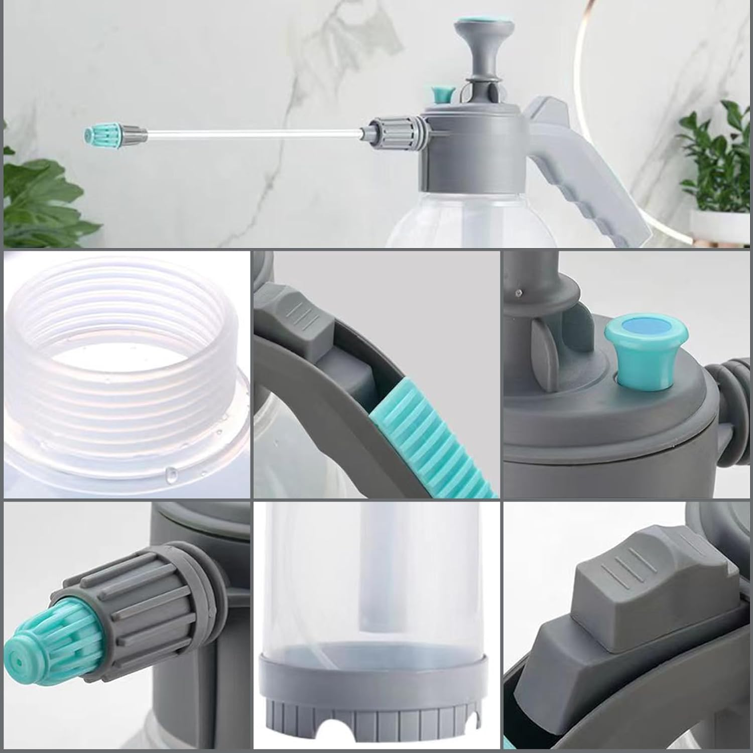 Garden Sprayer Bottle 2L Hand-Held Lawn Spray Bottle for Spraying Weeds Plants Sprayer Multifunctional Usage image number 1