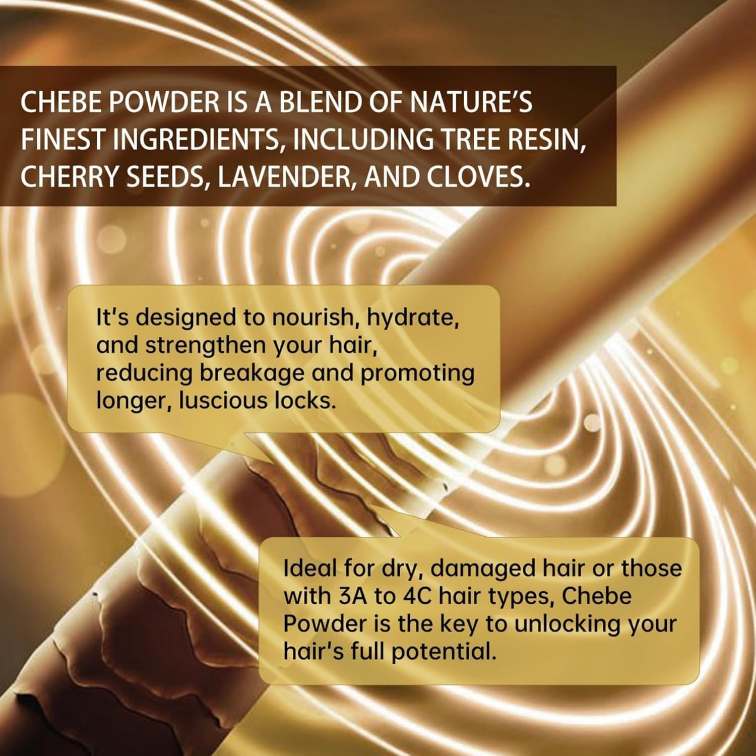 STIRZ Chebe Powder for Hair Growth, Thickening, All Hair Types, Unisex image number 4