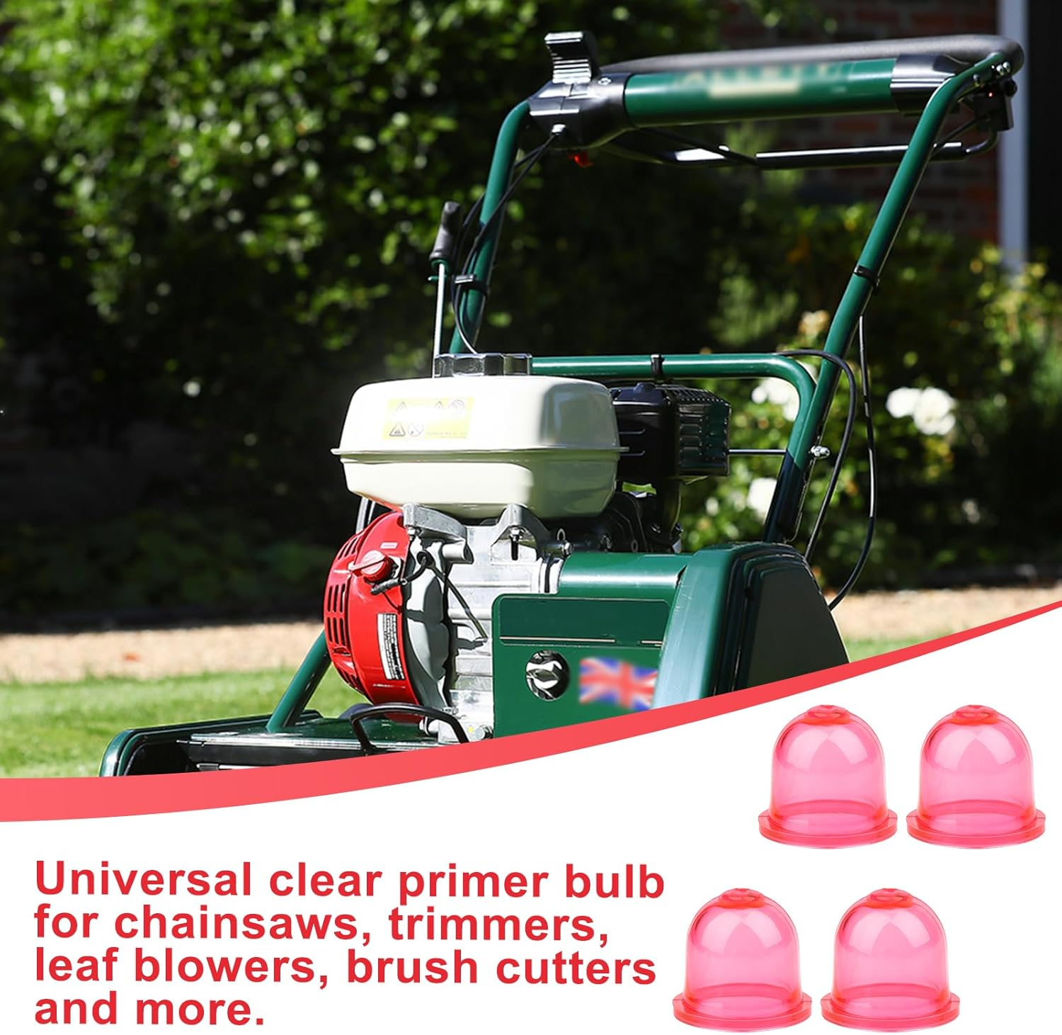 5Pcs Primer Bulb Carburetor, Red Carburetor Primer Bulbs Replacement Fuel Primer Bulb Compatible with Zama 0057003 0057004 0057025 for Trimmers& Leaf Blowers image number 6