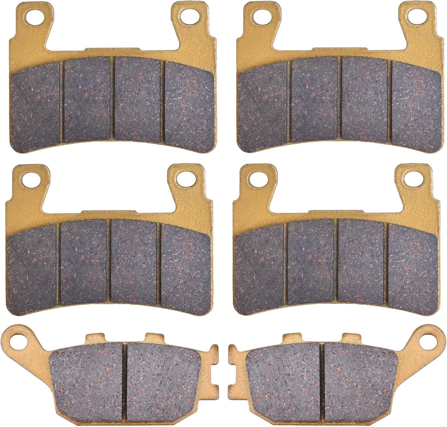 Brake Pads for Honda CBR600RR 2003-2004 CBR 600 F1 F2 F3 F4 F4I F5 F6 S/Port 1999-2007 CBR900RR Fire/Blade 1998-2003 CBR954 RR 2002-2003 CBR929 RR 2000-2001, 06455-MBW-E12 06435-MEE-016 image number 4