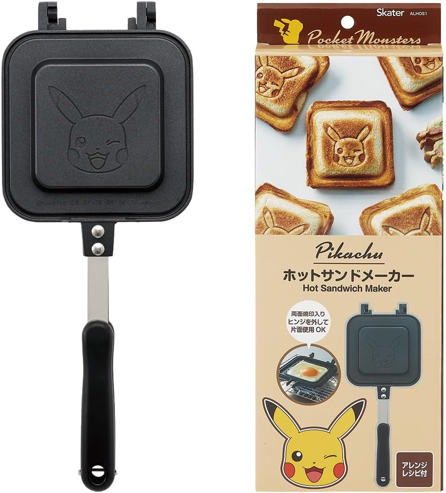 Skater ALHOS1-A Hot Sand Maker Cute Baked Open Fire Aluminum Pokemon Pikachu Easy Care image number 3