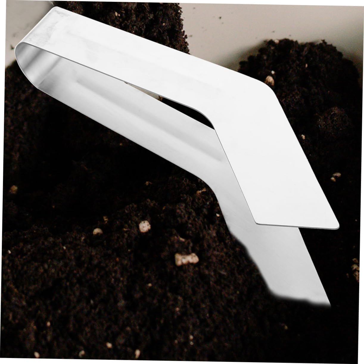 Yardenfun 2Pcs Stainless Steel Plants Transplanting Tool Garden Supplies Multi-Function Plants Remove Tong for Gardening image number 3