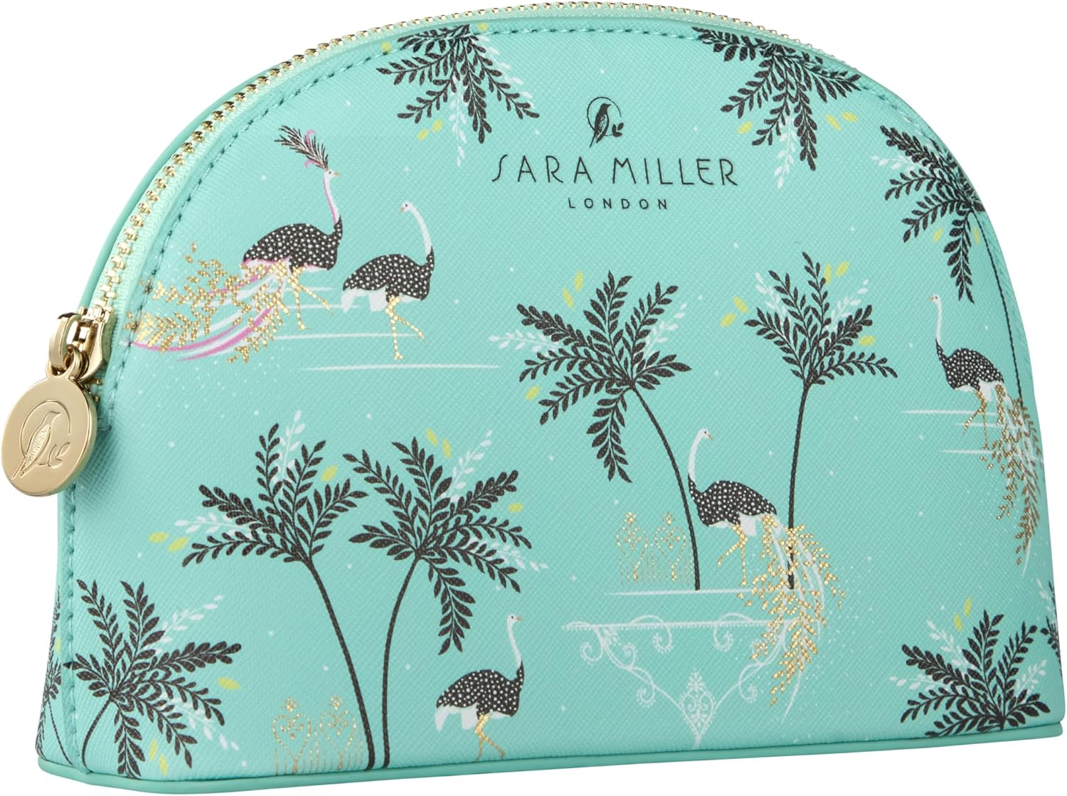 Sara Miller Cosmetic Bag, Small Toiletry Bag for Make-Up Essentials, Vegan Leather, Travel Organiser for Women, Zipper Pouch, Beauty Gift for Her, Cruelty Free and Vegan Friendly image number 2