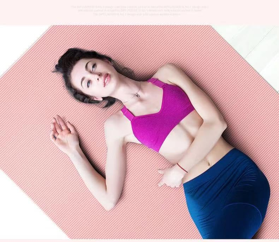 Silent, Shock - Absorbing and Non - Slip! Universal Extended and Widened Exercise Mat for Both Men and Women, Suitable for Yoga, Dancing, Skipping Rope and Aerobics image number 2