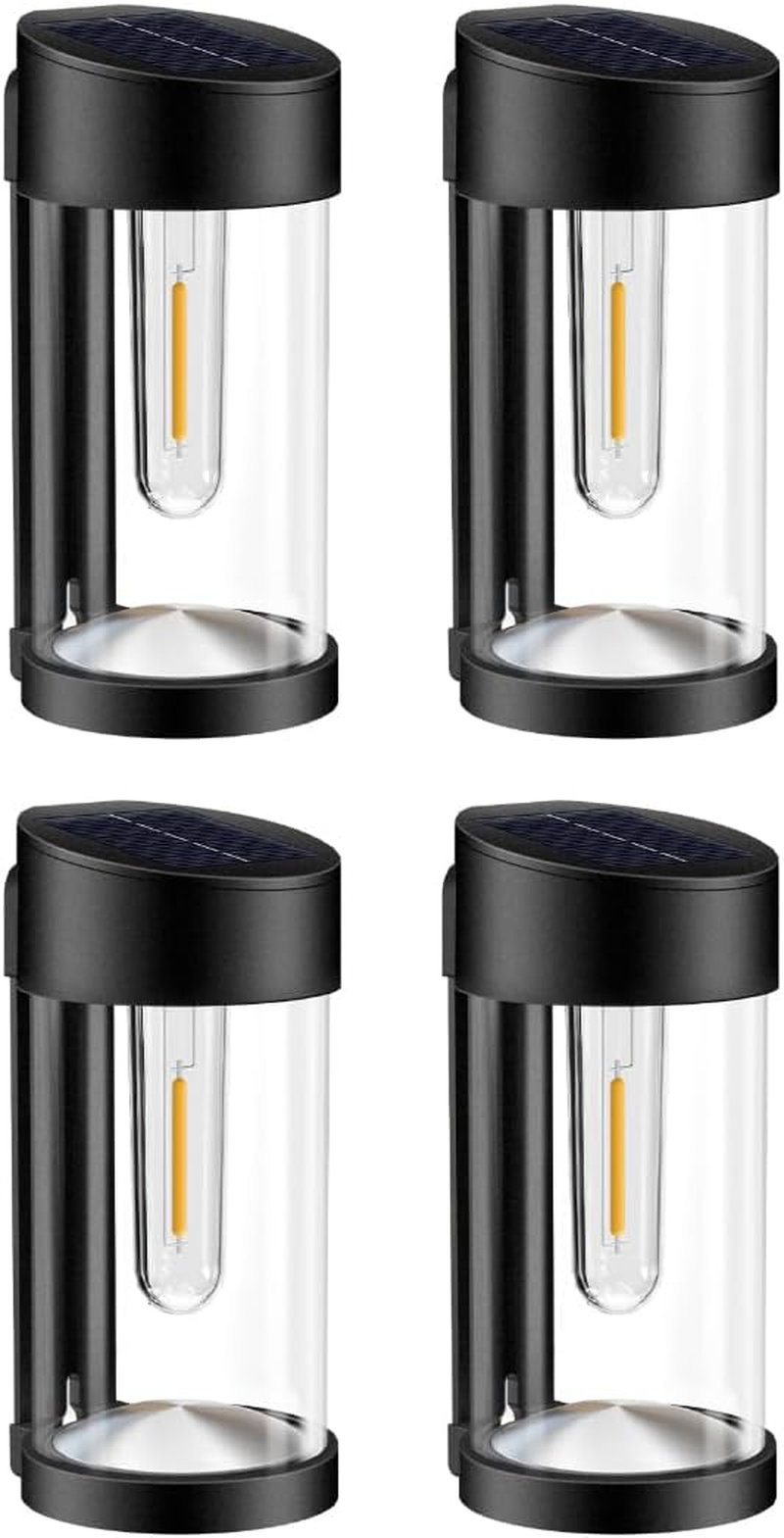 Litogo [4PK] Solar Deck Lights LED Solar Fence Lights for Outdoor Waterproof image number 5