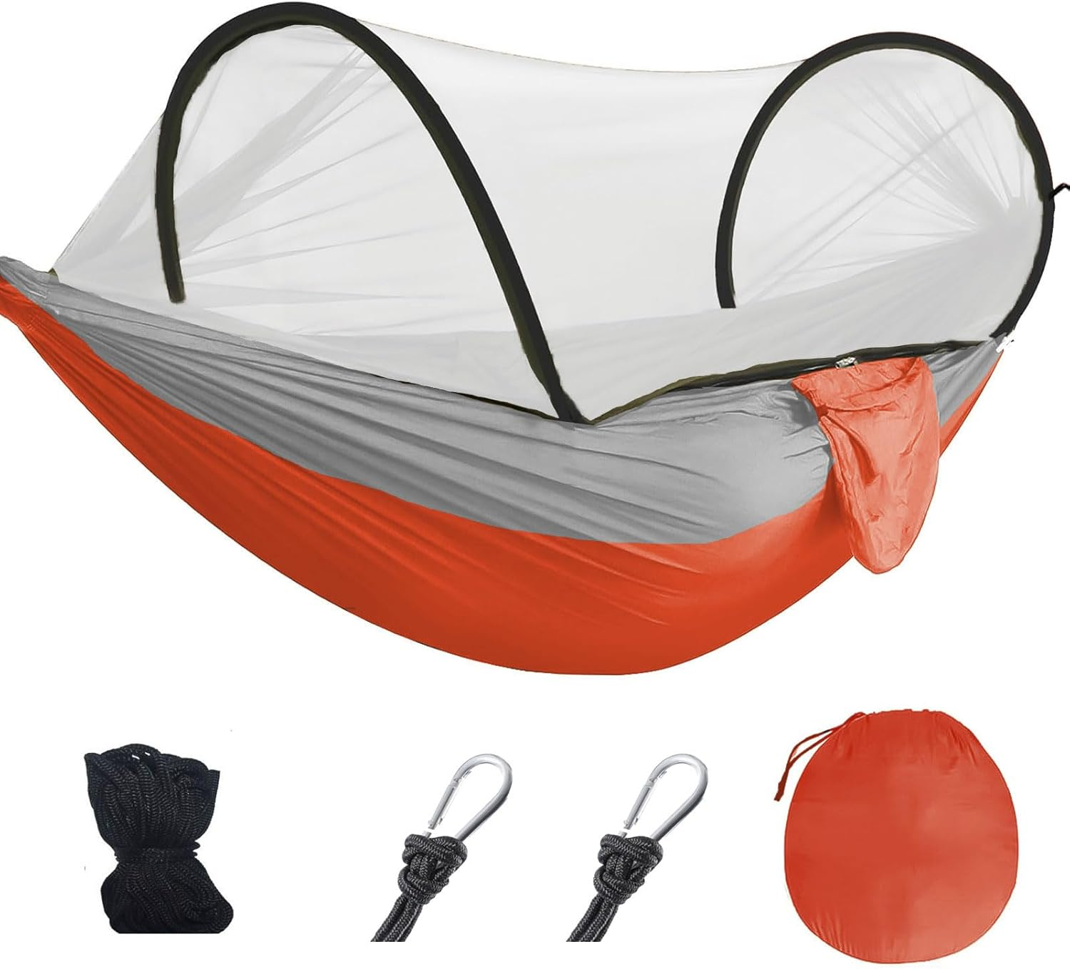 MODY RODY Portable Camping Hammock with Mosquito Net, Double Hammock for Camping 2 Person Adults, Best for Outdoor Backpacking