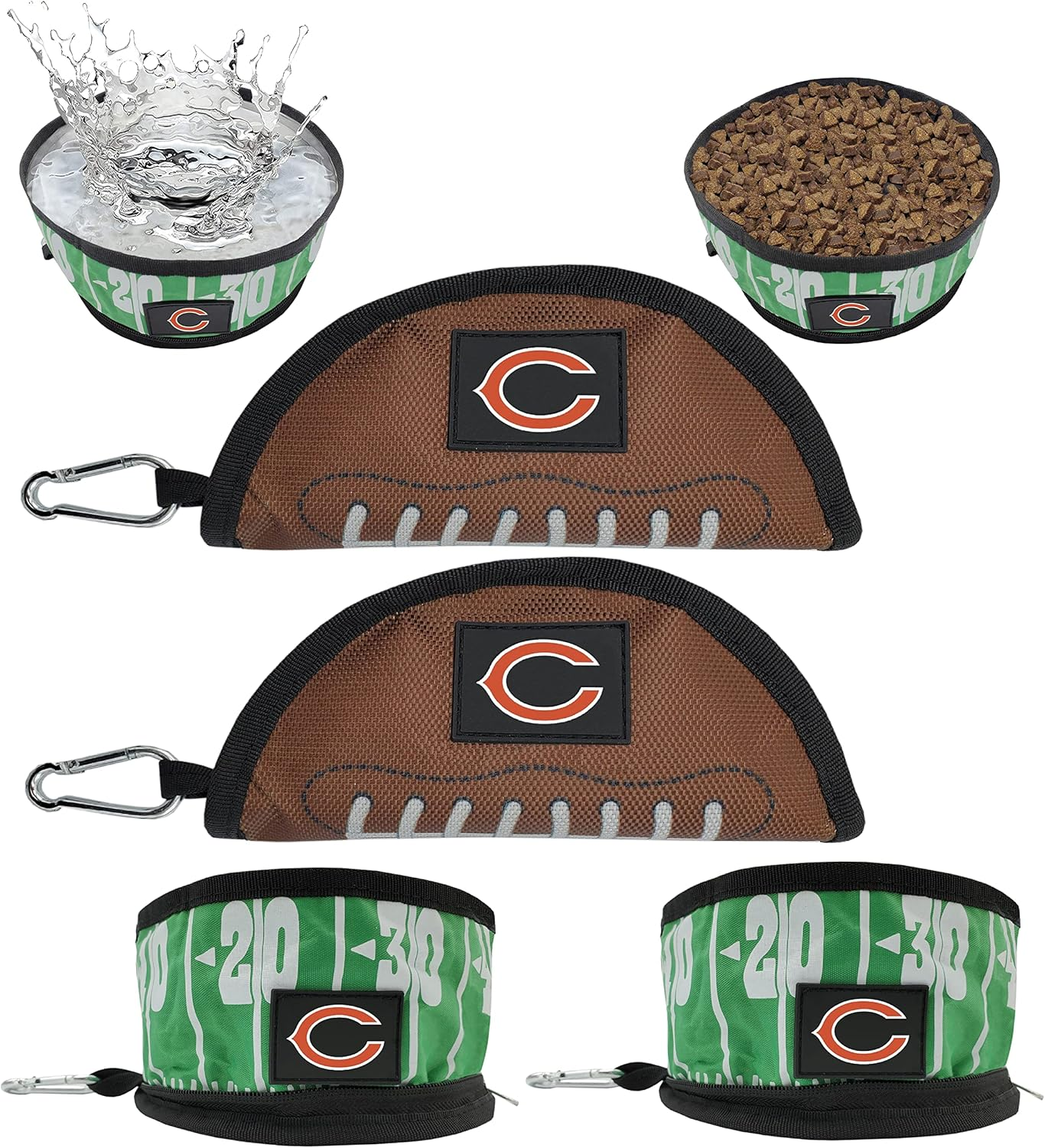Pets First NFL Collapsible Pet Bowl