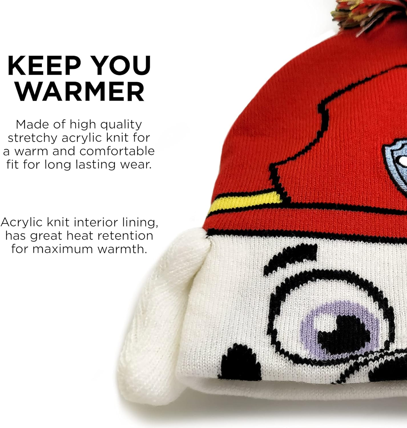 Nickelodeon Boys Paw Patrol Character Beanie Hat and Mittens Set Winter Accessory Set - - Age 2-4