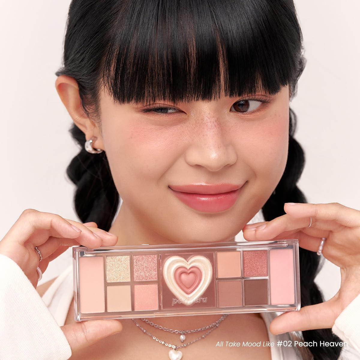 Peripera Peritage Collection All Take Mood like Eye Palette, 02 Peach Heaven image number 4