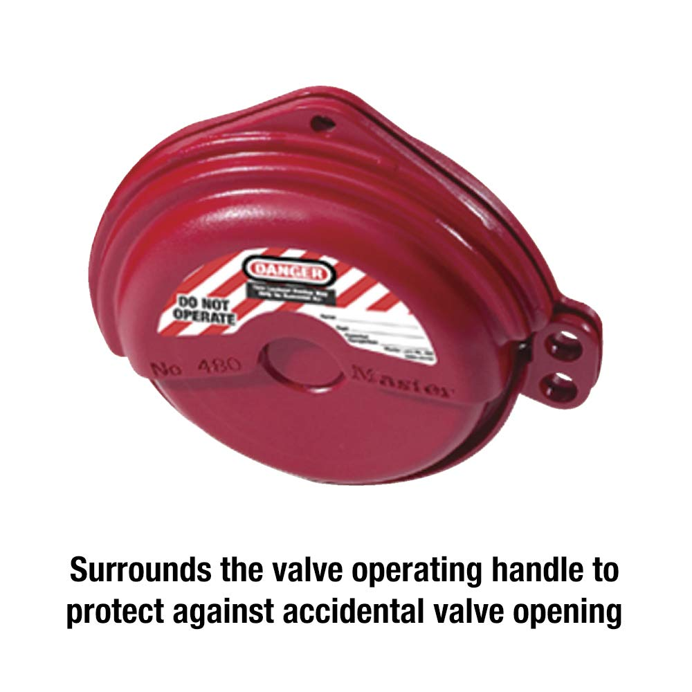 Master Lock Safety Gate Valve Lockout Fits 25-75 Mm Handle image number 3