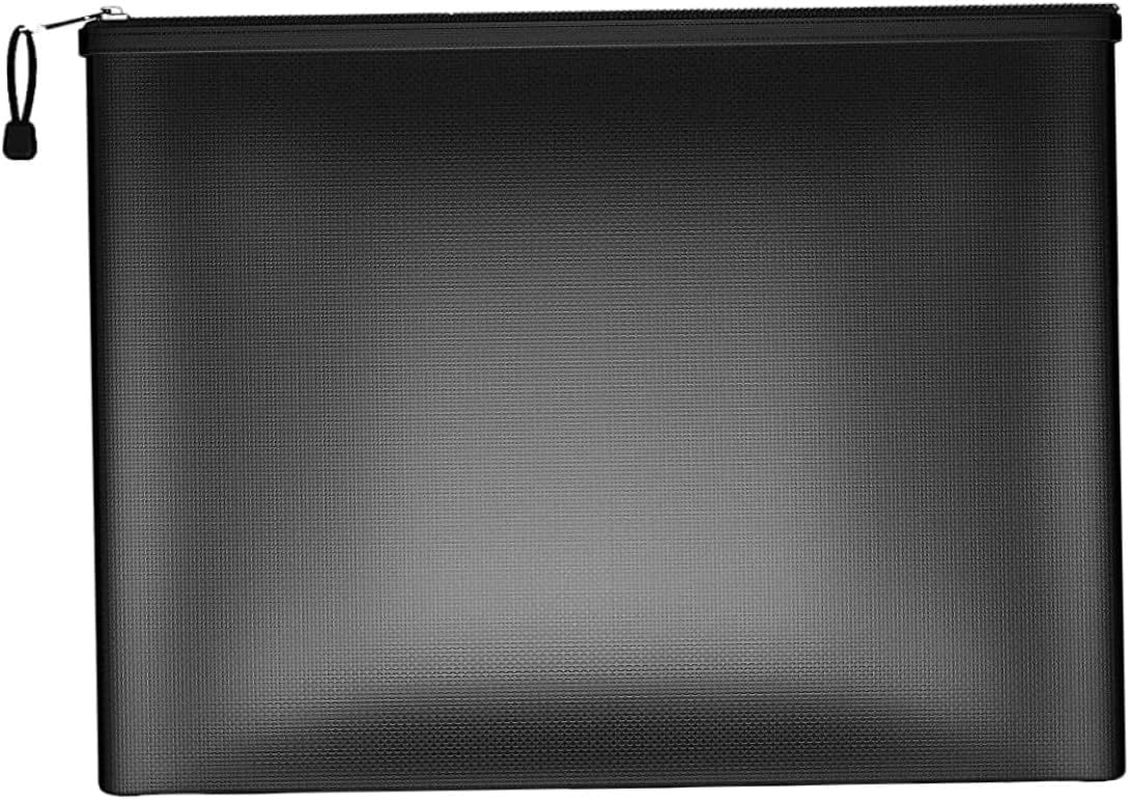 SOLUSTRE Fireproof Document Bag Pouch Medium Fireproof Organizer for Cash Passports Certificates Electronics Safe Storage for Travel and Home Use image number 3